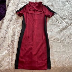 Red and Black Tight Dress